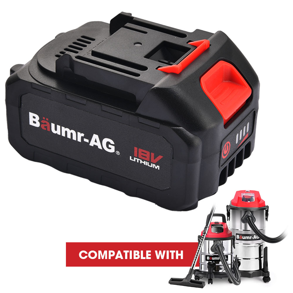V219-TOLBATBM84VA-225706-00 Baumr-AG 18V 4Ah Lithium-Ion Battery for Cordless Wet & Dry Vacuums - Image 1