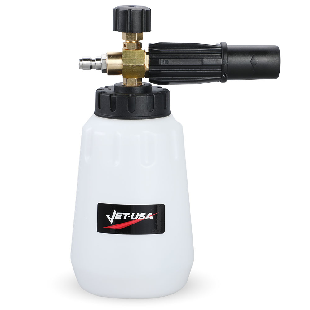 V219-TOLFCABM100A-225542-00 Jet-USA Soap Foam Snow Cannon with 1L Bottle, Works with Petrol and some Electric Pressure Washers - Image 1