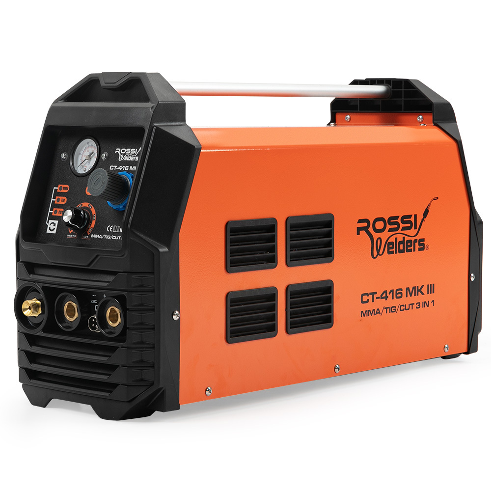 V219-TOLWDRROB416-74378-00 ROSSI Portable Inverter Welder Plasma Cutter, 3in1 Multi-function Cut/MMA/TIG Welding Machine, 15A Plug - Image 1