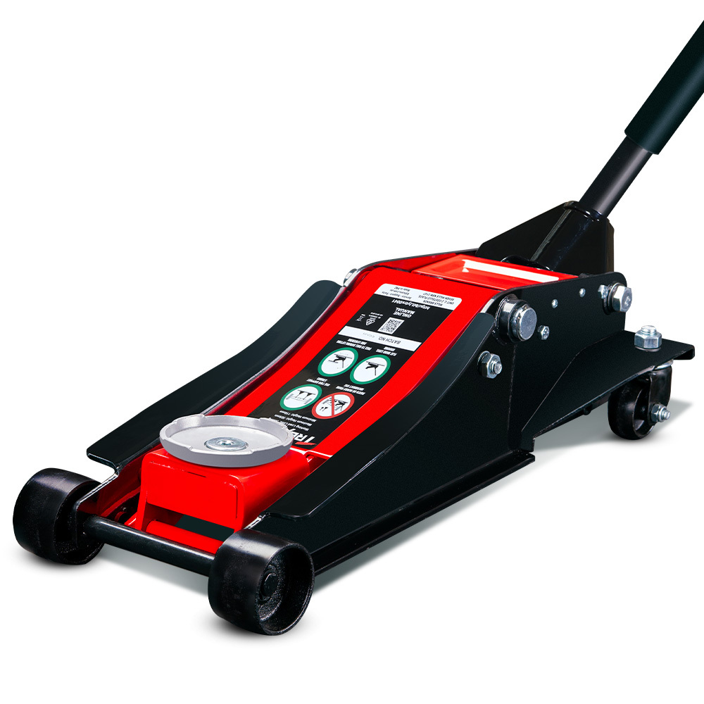 V219-VHWJKFTR30SA-225377-00 T-REX 3000KG Hydraulic Trolley Floor Jack, High Lift, Dual Pump, Quick Release Handle - Image 1