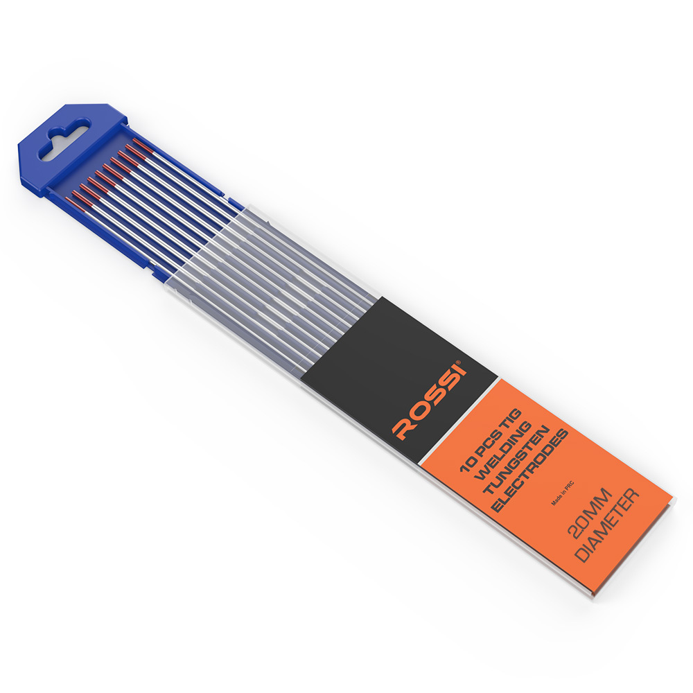 V219-WDRECDRO20BA-225265-00 ROSSI 10pc 2.0mm x 150mm TIG Welding Tungsten Electrodes , for Copper Alloy, Nickel Alloy, Titanium Alloy, Stainless Steel - Image 1