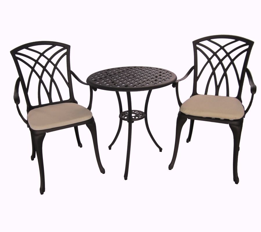 V231-CAS-009-202506031300-00 MAURITIUS CAST ALUMINIUM 3 PCS SETTING - Image 1