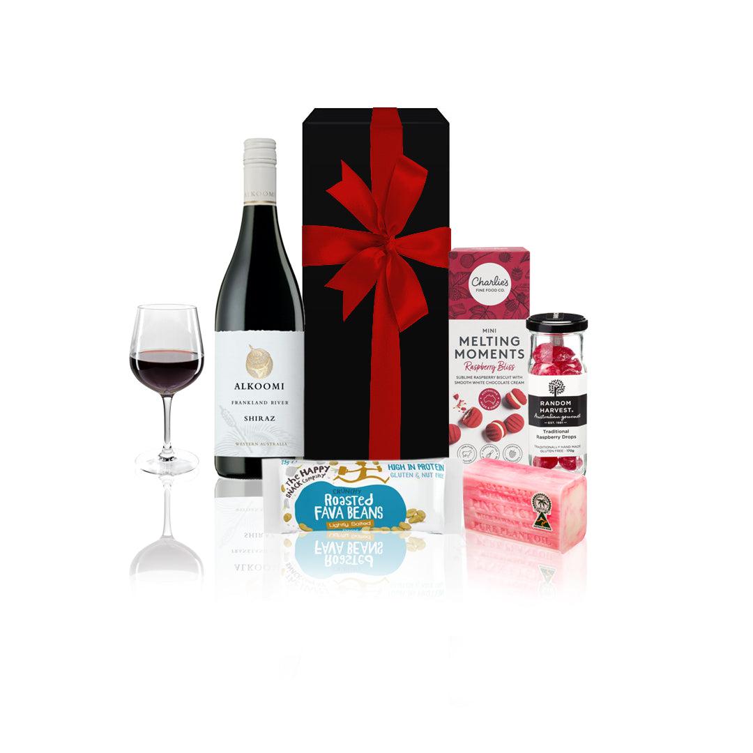 V232-PGHR0089_1-7d3c92adb4-redwinensnackshamper Wine & Snacks Hamper - Image 1