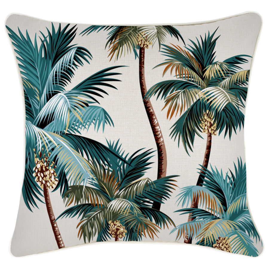 V236-EP12204502WP_EP12204502WP_Indoor-Outdoor-Cushion-Cover-Palm-Trees-Natural Cushion Cover-With Piping-Palm Trees Natural-45cm x 45cm - Image 1