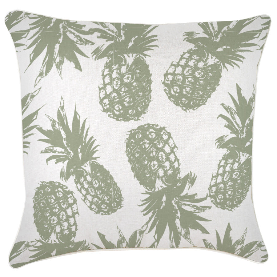 V236-EP12229303WP_EP12229303WP_Indoor-Outdoor-Cushion-Cover-Pineapples-Sage_ec4b2968-c1fd-4665-9312-c1ecfb95e13b Cushion Cover-With Piping-Pineapples Sage-60cm x 60cm - Image 1