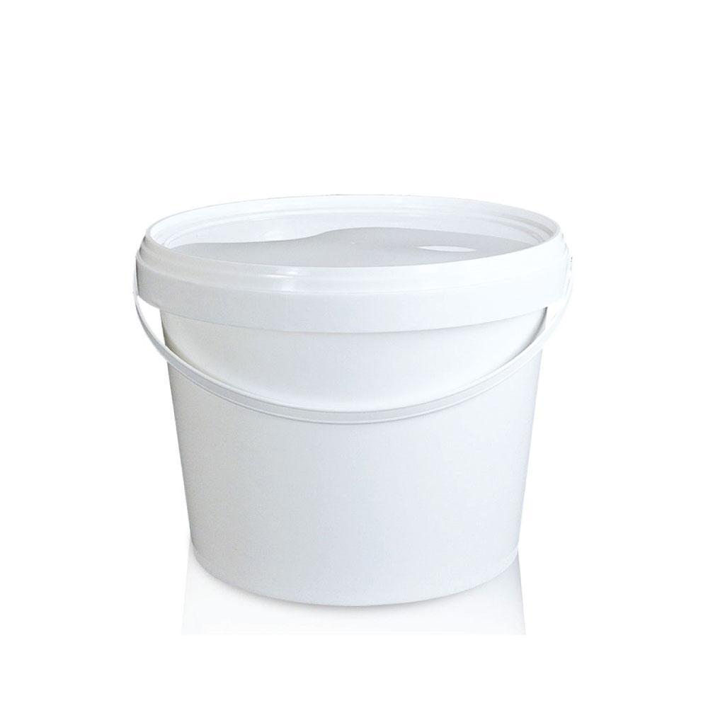 V238-SUPDZ-21934187380816-202507252016-00 Bulk 10x 5L Plastic Buckets + Lids - Empty White With Handle - Large Food Pail - Image 1