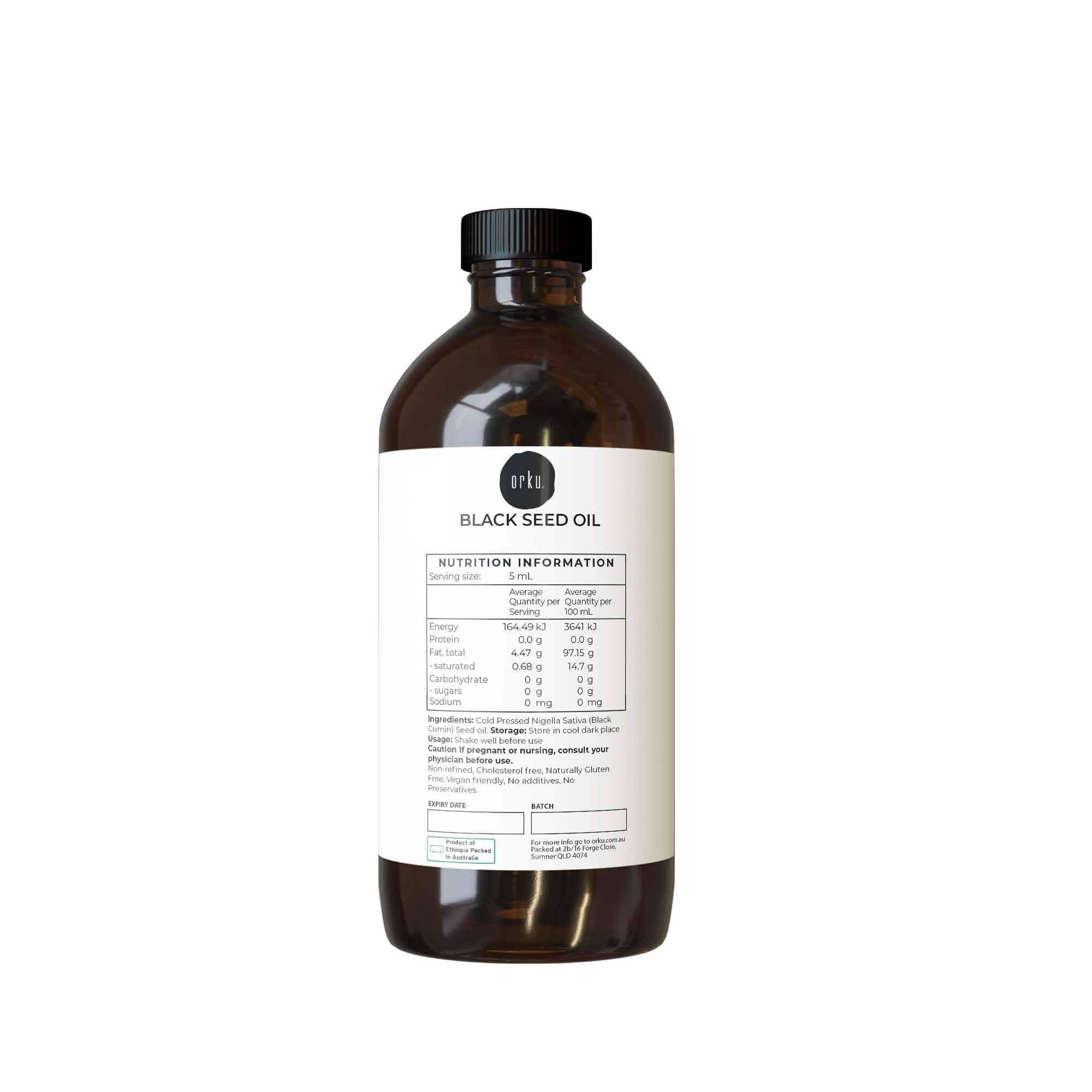 V238-SUPDZ-31790516437072-202507251910-00 500ml Pure Black Seed Oil - 100% Ethiopian Nigella Sativa Cumin Cold Pressed - Image 1