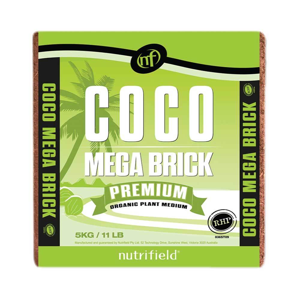 V238-SUPDZ-31986148180048-202507252302-00 5Kg Coco Mega Brick Premium Coir Peat Organic Plant Growth Medium 55L Nutrifield - Image 1