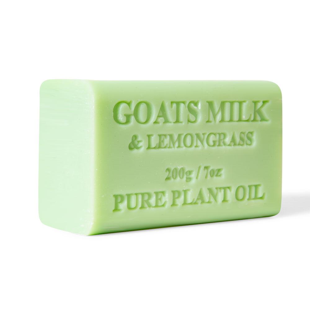V238-SUPDZ-32088984879184-202507251930-00 10x 200g Goats Milk Soap Bars Lemongrass Scent Pure Natural Australian Skin Care - Image 1