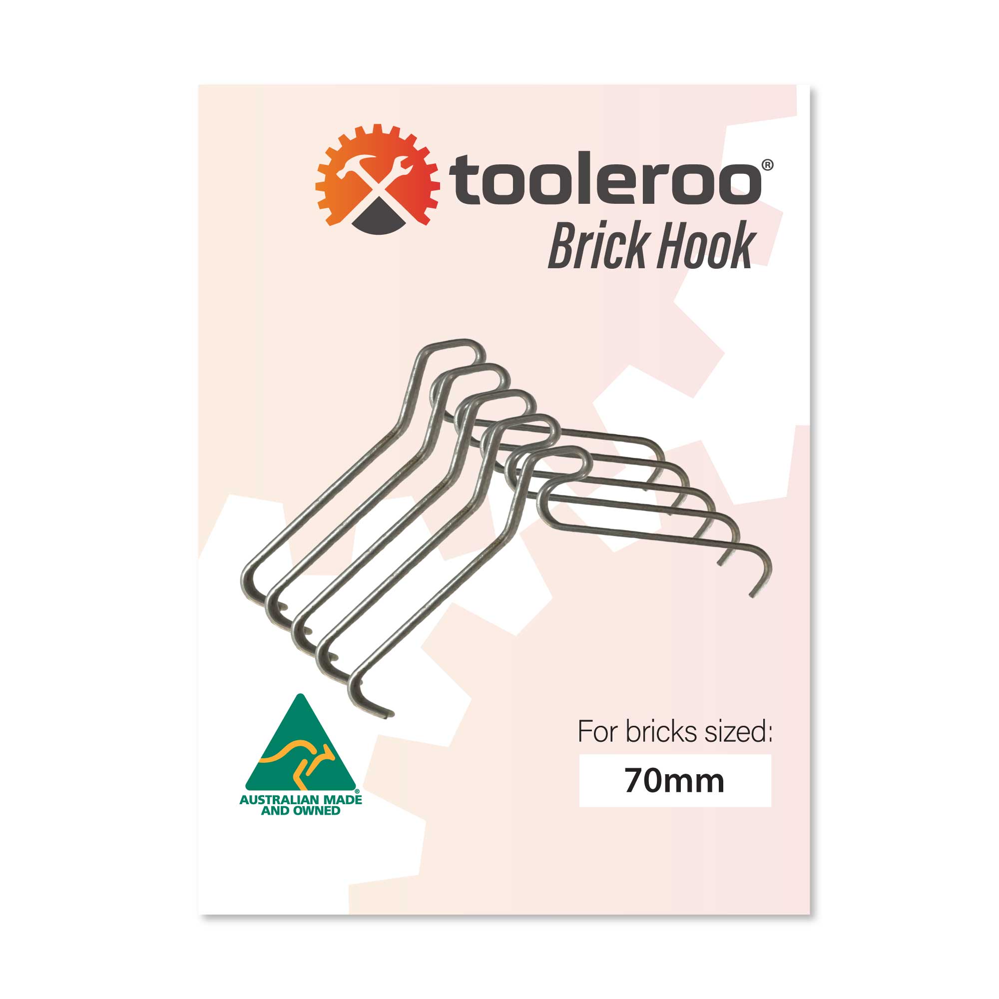 V238-SUPDZ-32767405719632-211588-00 5 Pack 70mm (2.7") Brick Hooks - Wall Crab Clips Hangers For Pictures Plants - Image 1