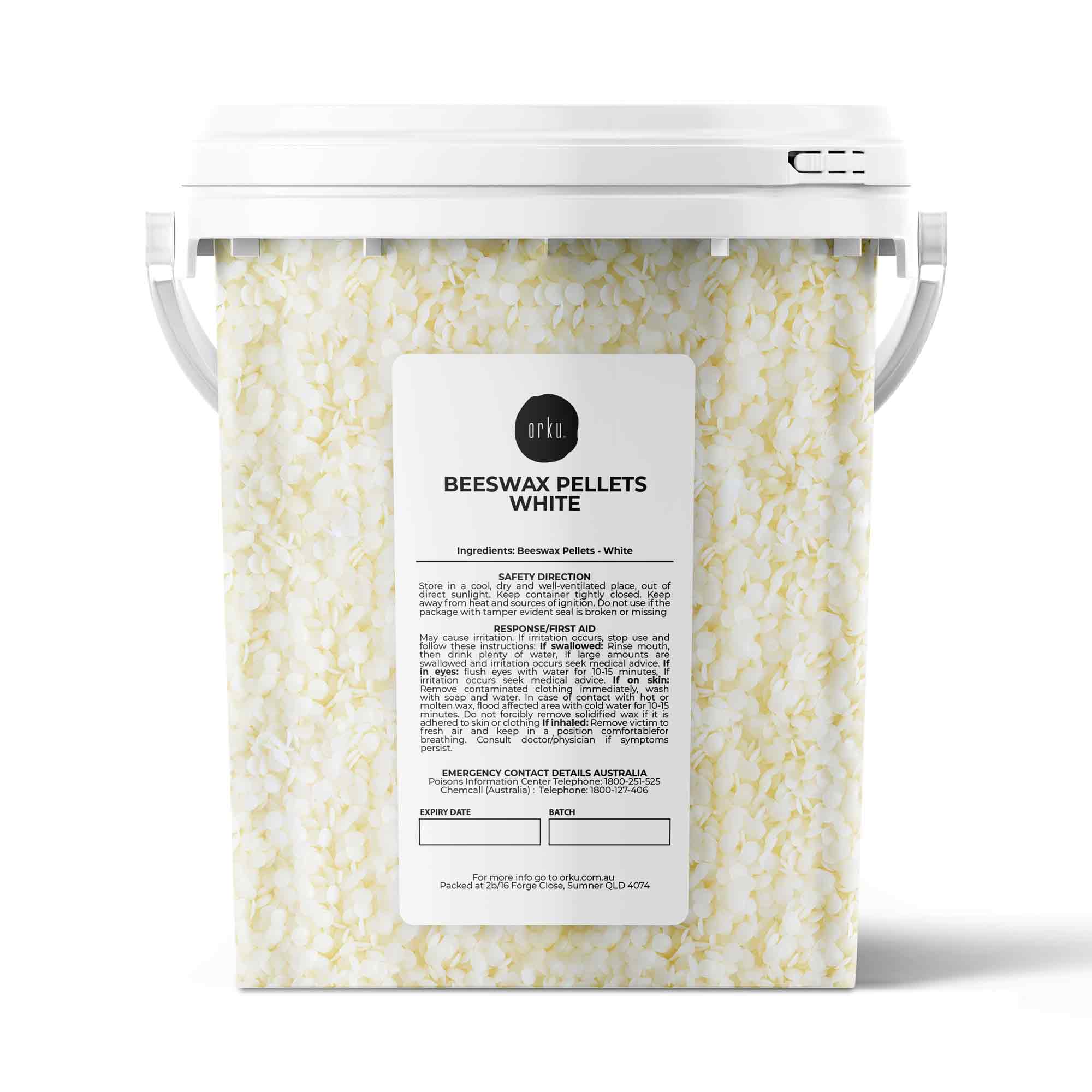V238-SUPDZ-33006512504912-202507252120-00 700g Natural Beeswax Pellets White Tub Pharmaceutical Cosmetic Candle Bees Wax - Image 1