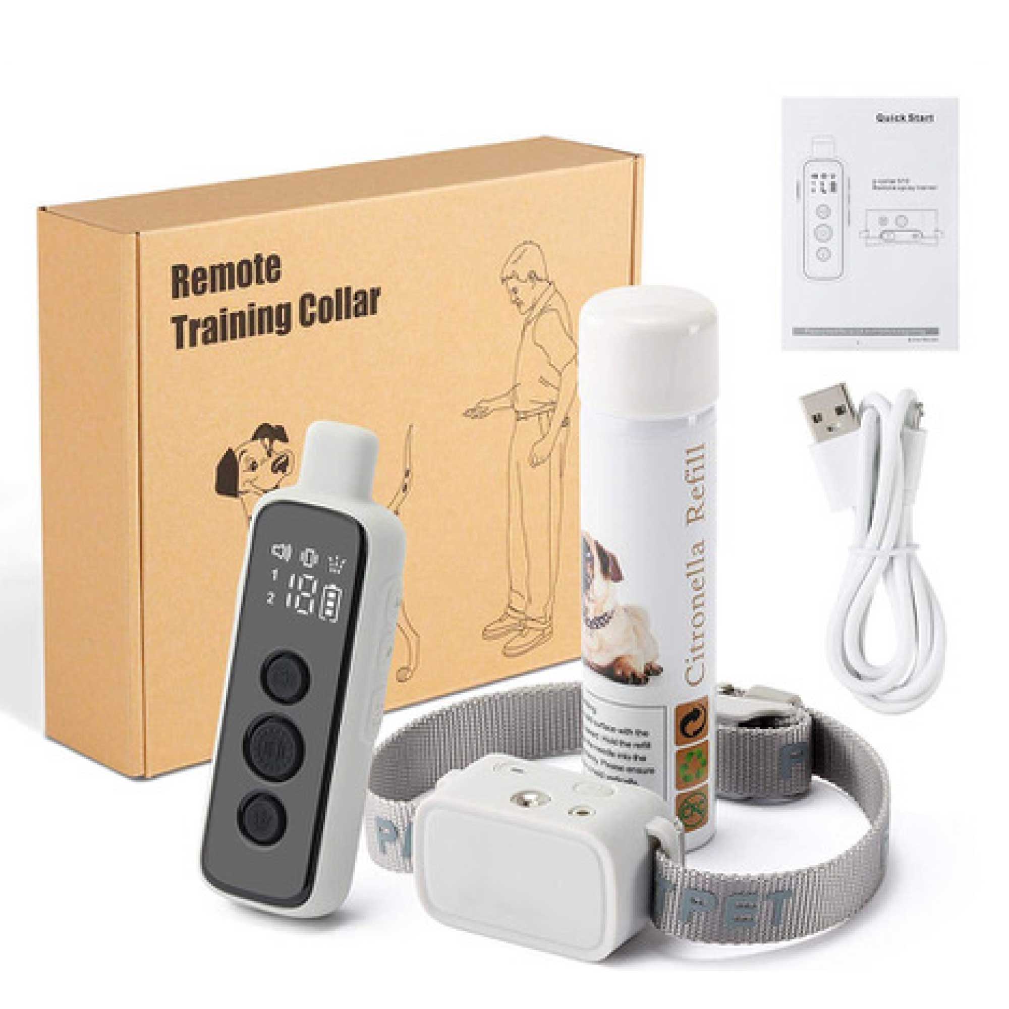 V238-SUPDZ-39764001456208-202505231145-00 Dog Bark Collar - Rechargeable Remote Citronella Mist Spray Trainer - Image 1