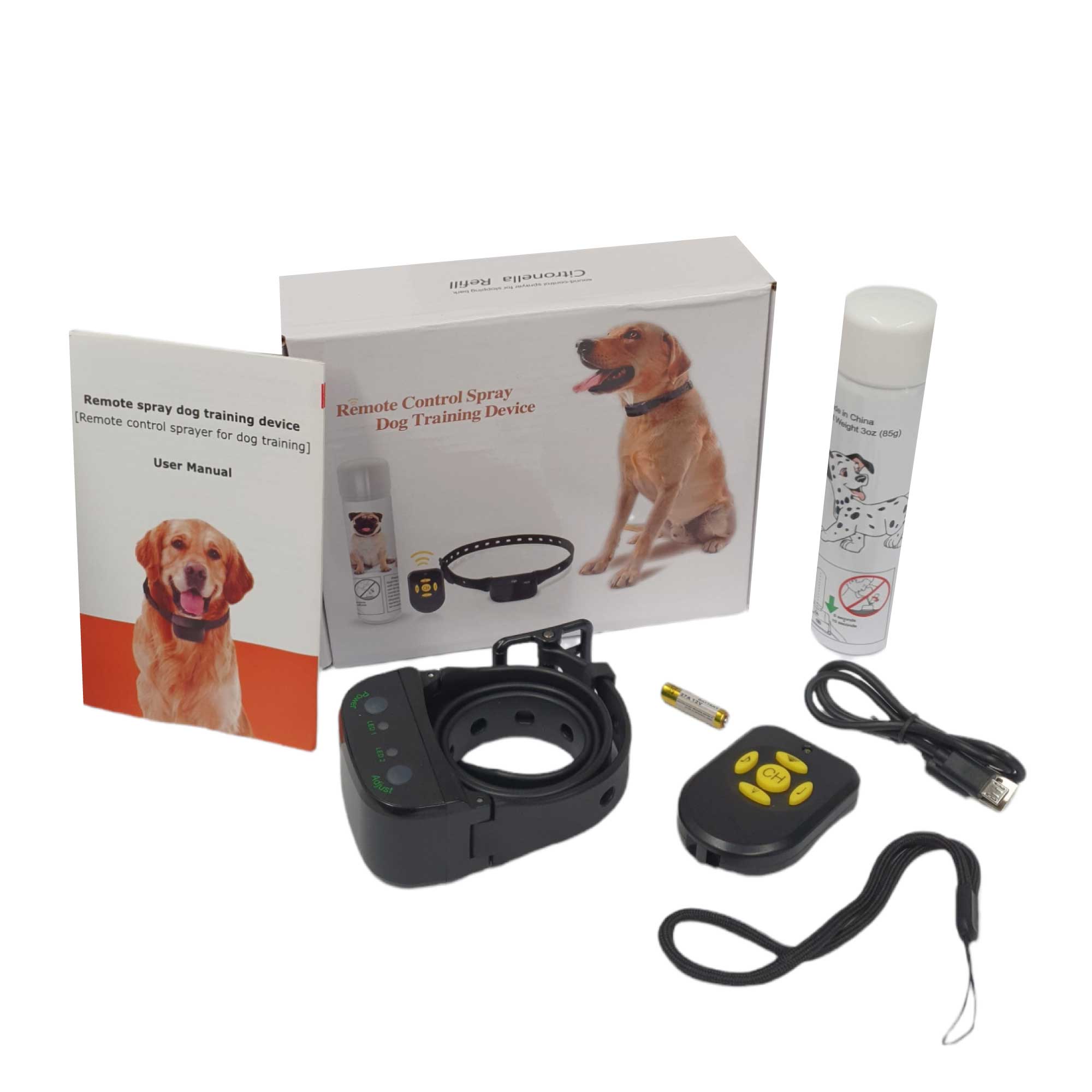 V238-SUPDZ-39764824195152-202505221645-00 Dog Bark Collar - Automatic + Remote Citronella Rechargeable Mist Spray Training - Image 1