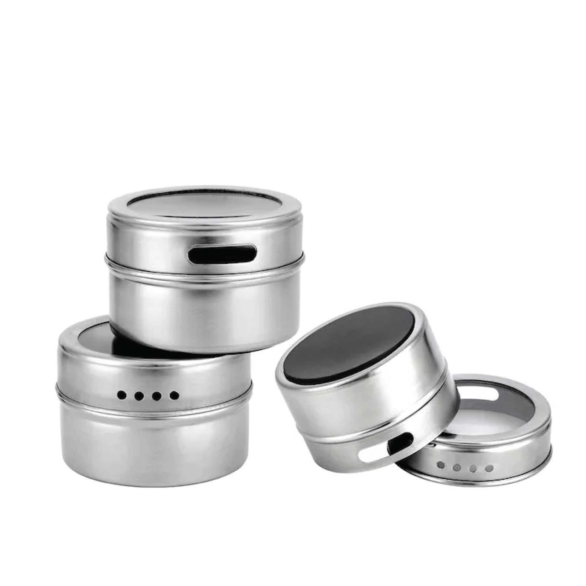 V238-SUPDZ-39988128415824-202507311231-00 50x 150g Magnetic Spice Jar Stainless Steel Tin Herb Seasoning Storage Container - Image 1