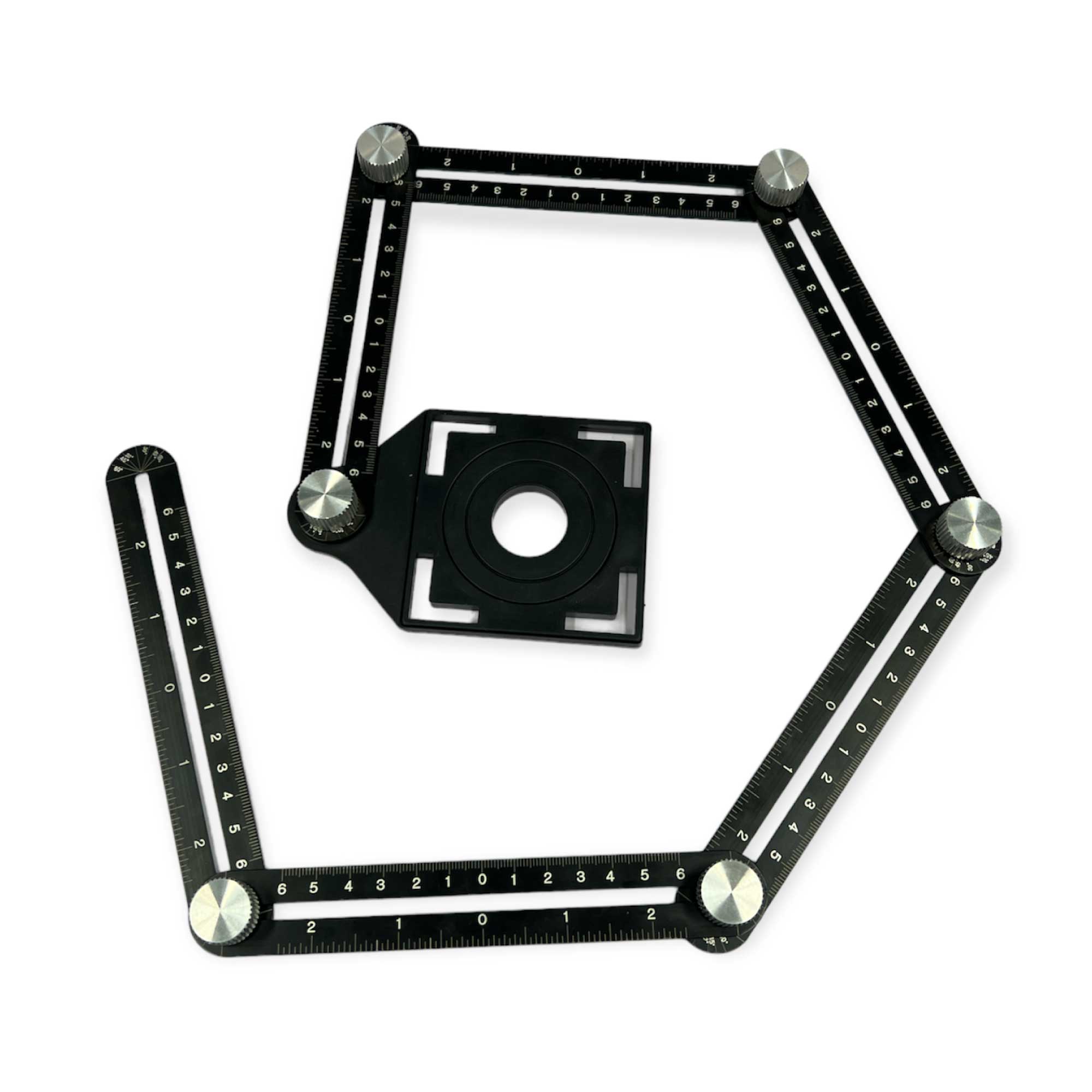 V238-SUPDZ-39991663657040-150592-00 6 Fold Alloy Multiple Angle Ruler - Layout Measuring Template Tool - Image 1