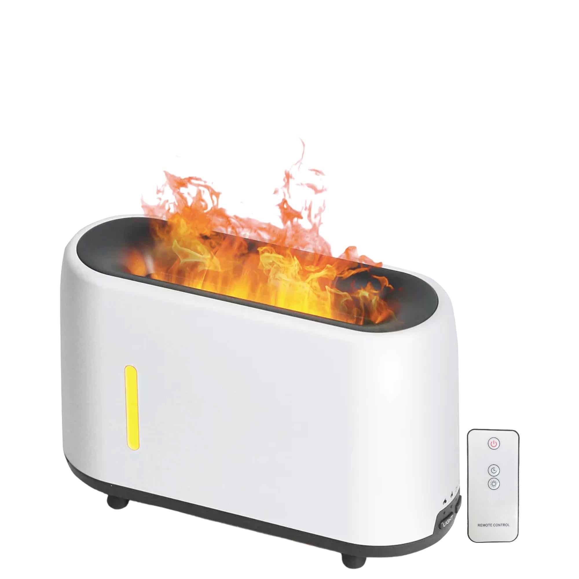 V238-SUPDZ-40003371991120-202507311240-00 Essential Oil Aroma Diffuser and Remote - White 240ml Flame Fire Style Air Humidifier - Image 1