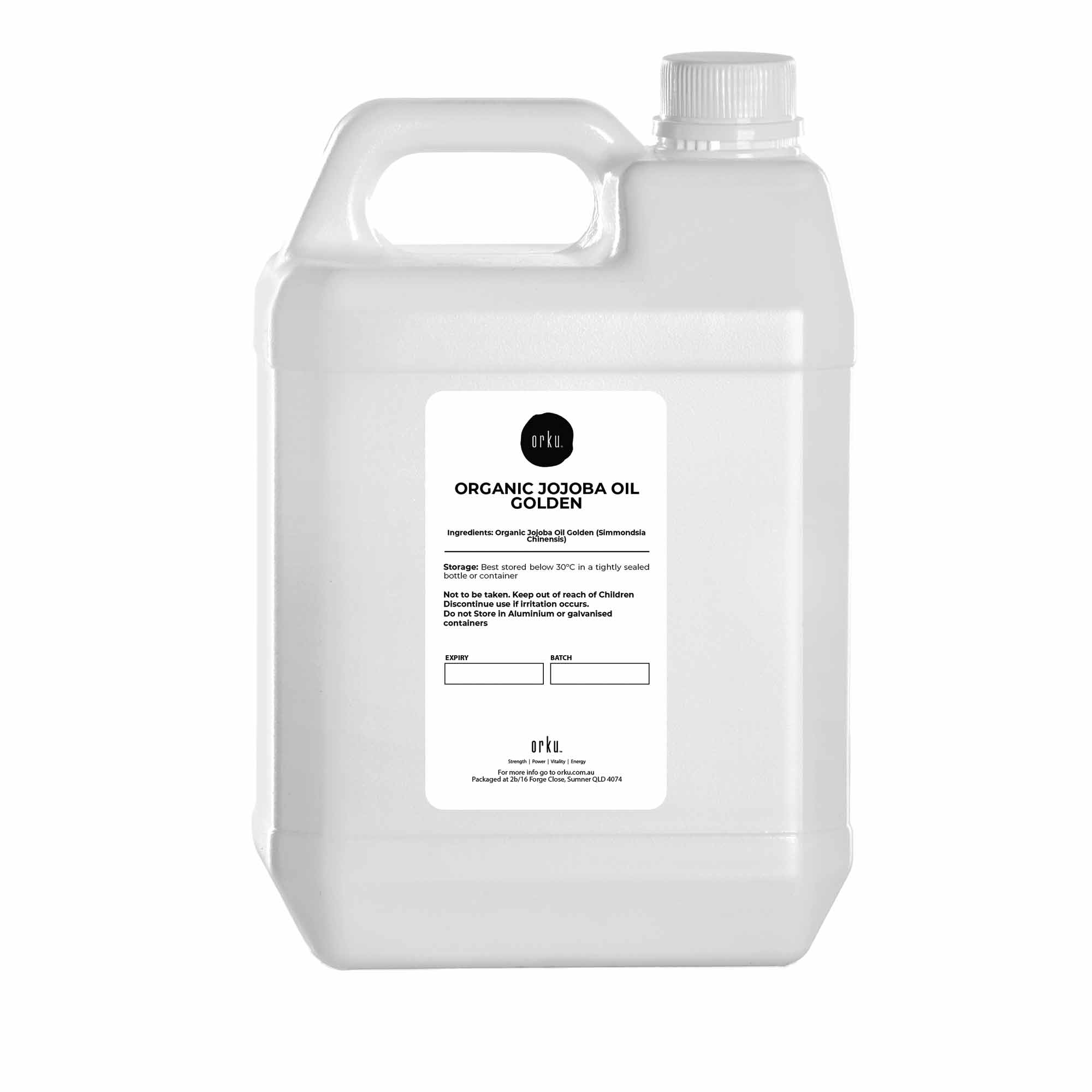 V238-SUPDZ-40232645558352-202506190343-00 5L Organic Jojoba Oil - Golden Pure Cold Pressed Seed For Hair Skin Nails - Image 1