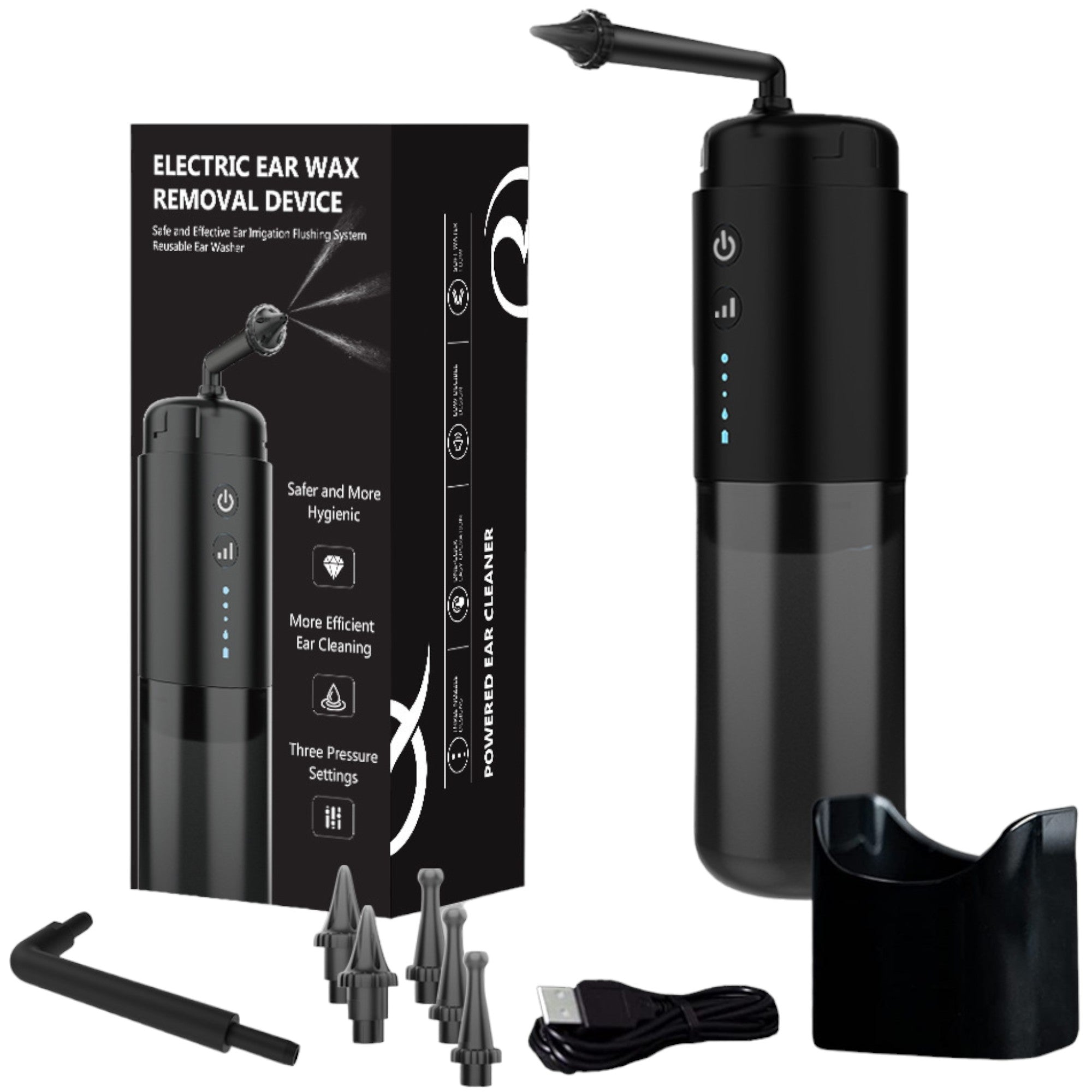 V238-SUPDZ-40811833950288-202507252231-00 Electric Ear Wax Removal Cleaner - Portable Rechargeable Irrigator - Image 1