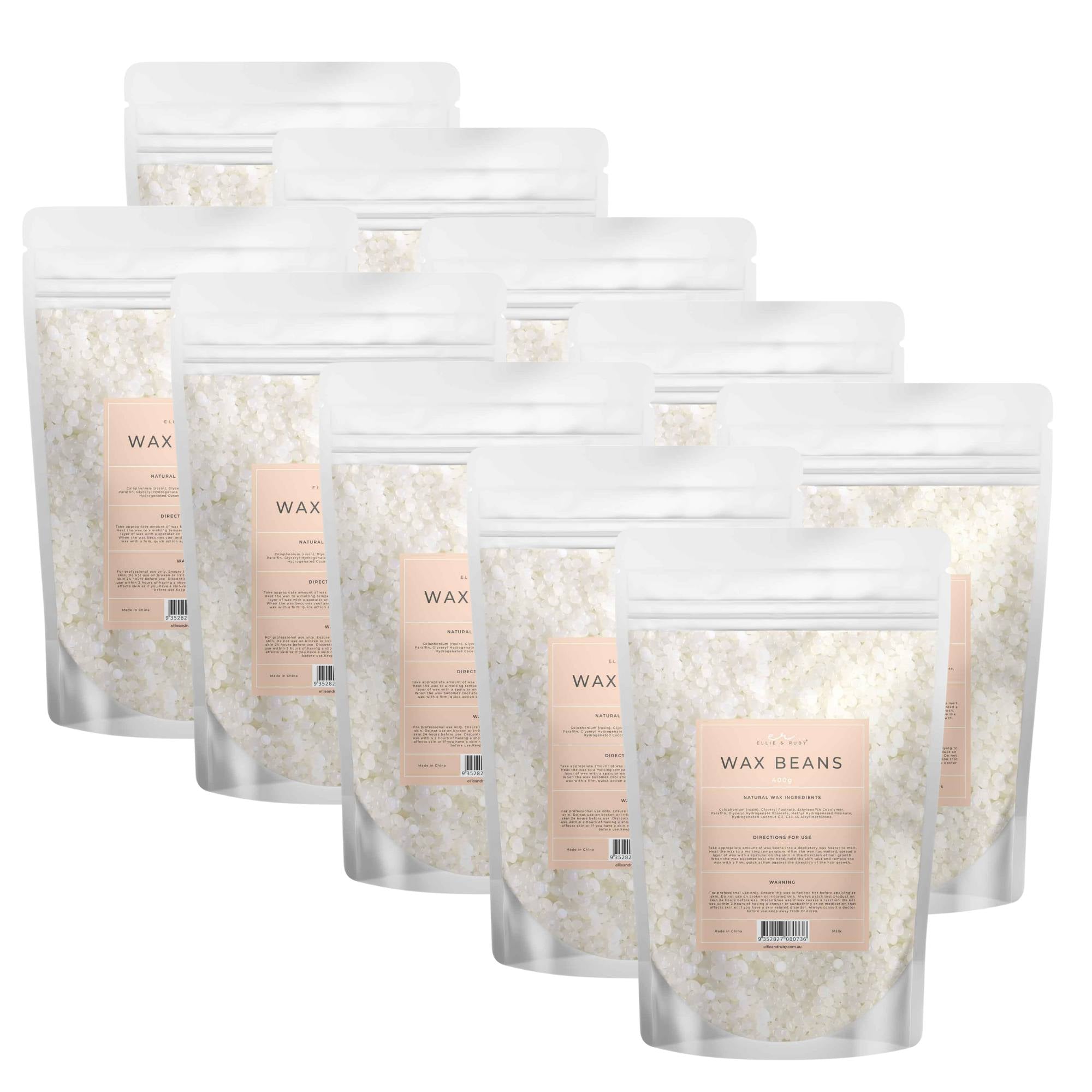 V238-SUPDZ-41044592001104-202506041436-00 10x 400g Wax Beads Milk - Brazilian Waxing Beans - Stripless Hair Removal - Image 1