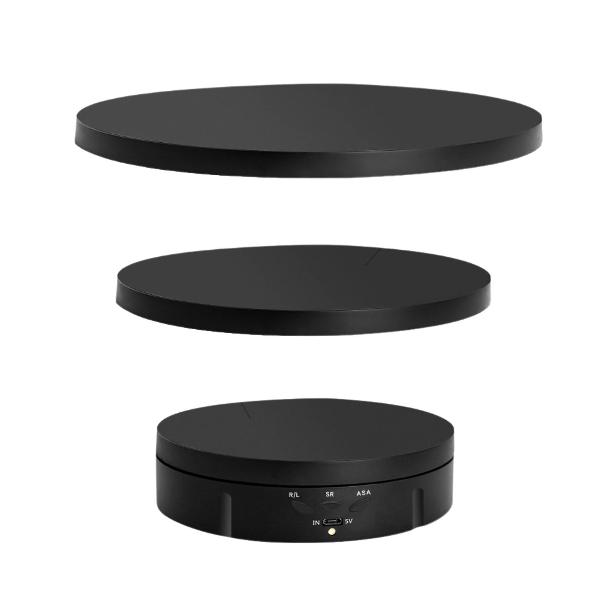 V238-SUPDZ-41119060885584-202507281330-00 Tooleroo Electric 360 Rotating Product Display Stand Black for Merchandise Video - Image 1