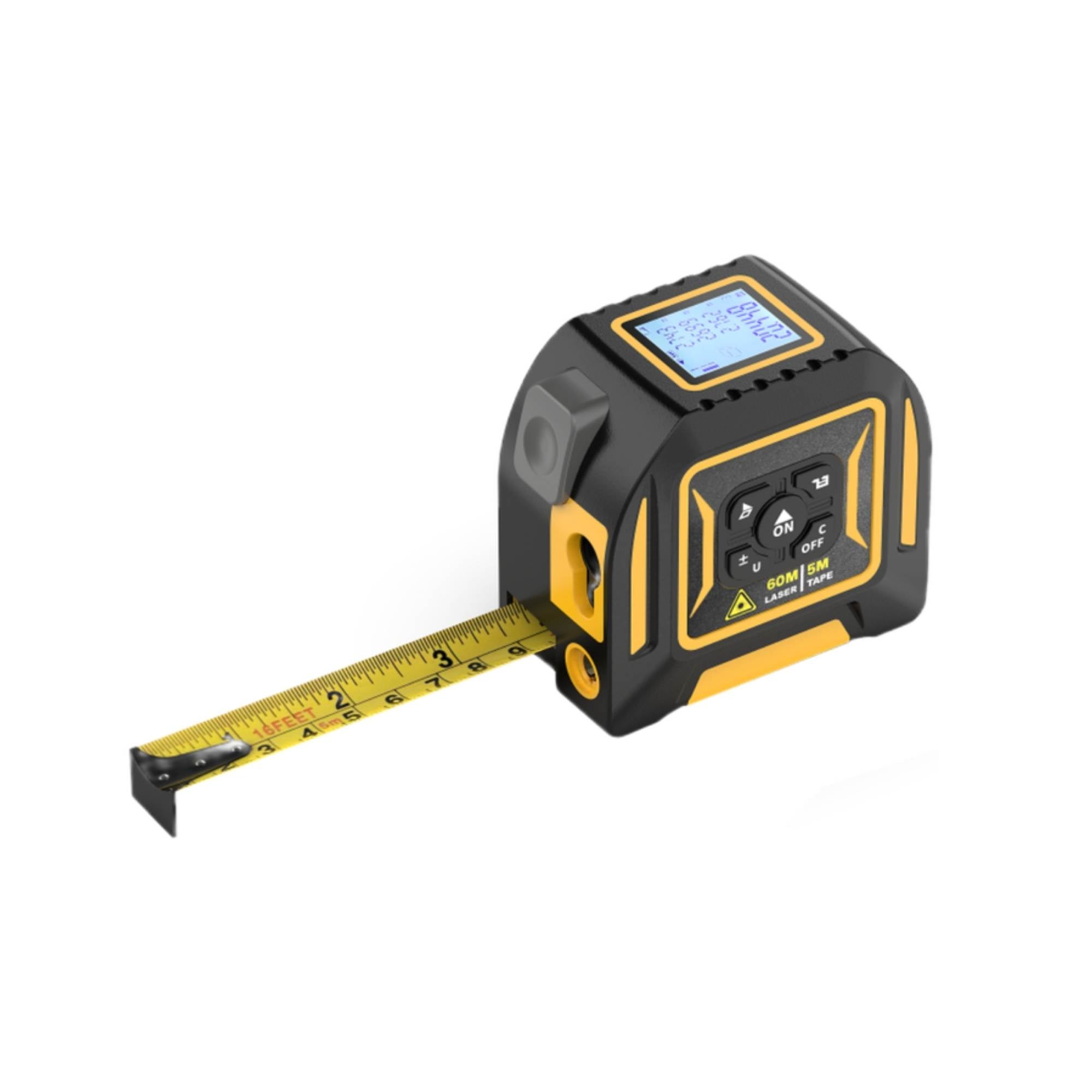 V238-SUPDZ-41191861452880-202509221331-00 Tooleroo 60m Digital Laser Tape Measure + 5m Steel Tape – 3-in-1 Cross Marking - Image 1