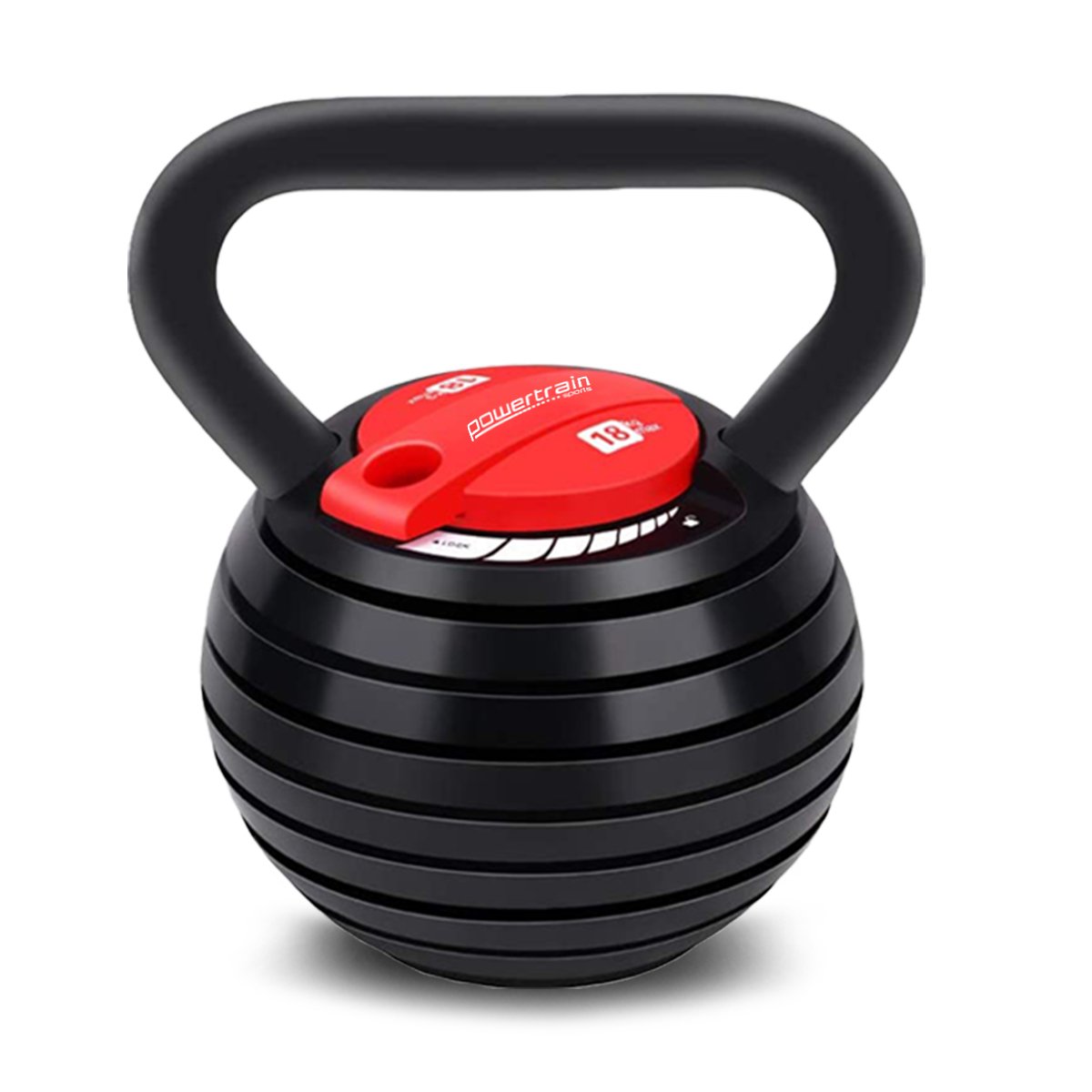 V240-AKB-18-BKRD-71481-00 Powertrain Adjustable Kettle Bell Weights Dumbbell 18kg - Image 1