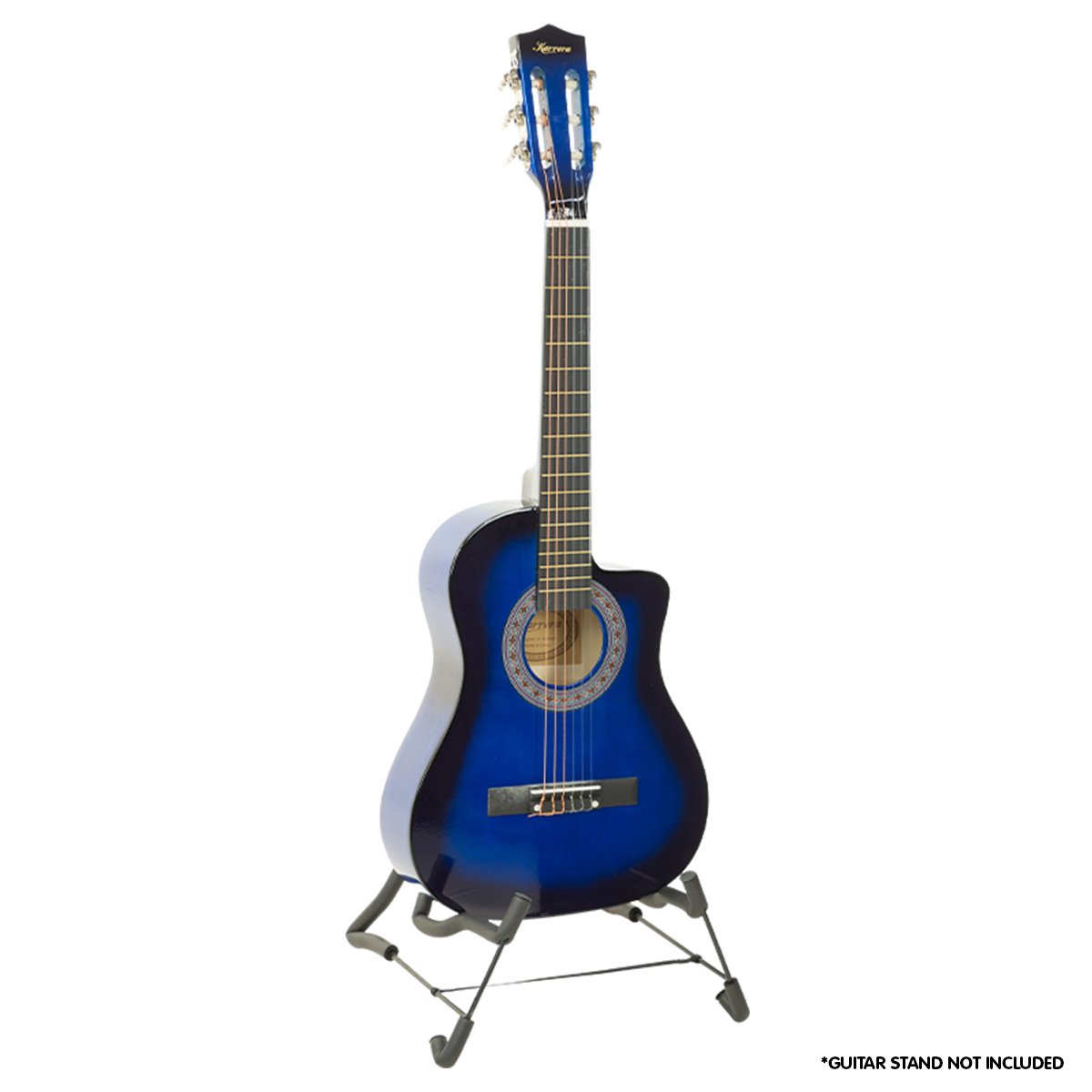 V240-CC34-BU-71750-00 Karrera Childrens Acoustic Guitar Kids - Blue - Image 1