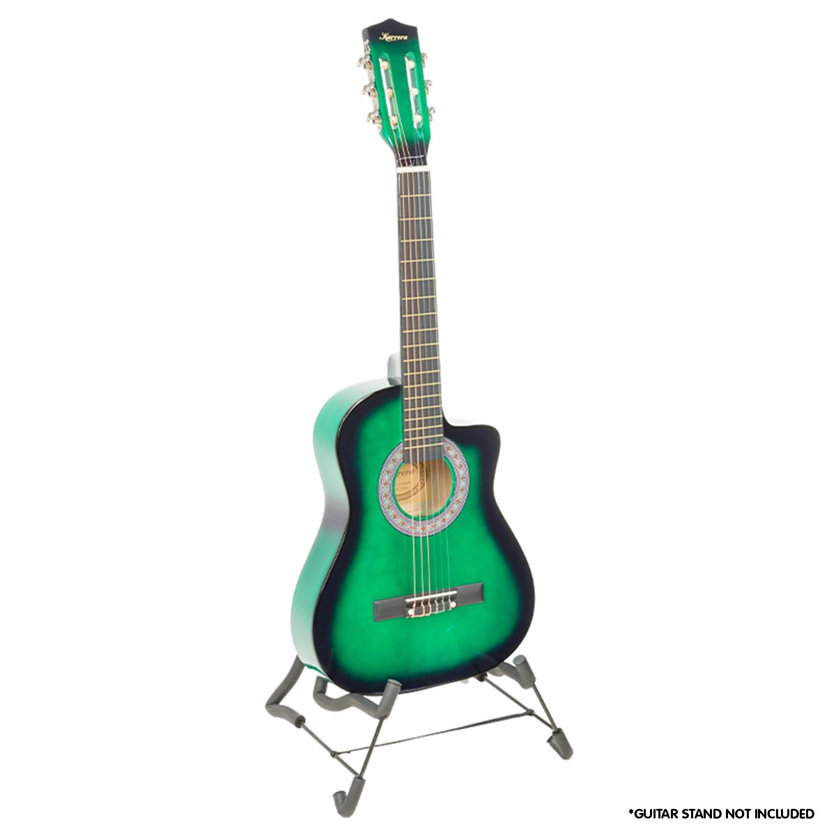 V240-CC34-GN-71751-00 Karrera Childrens Acoustic Guitar Kids - Green - Image 1