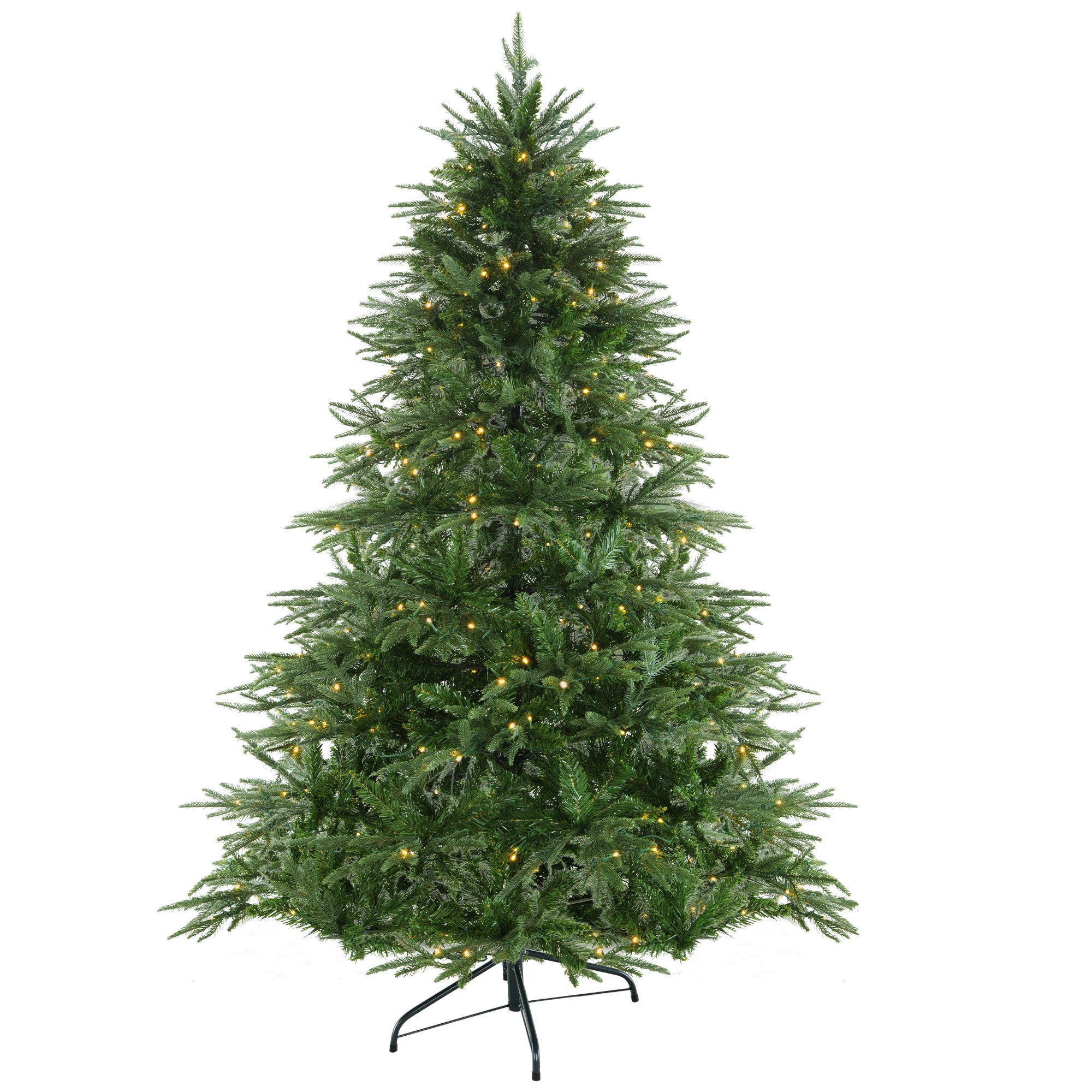 V240-CMT-LED-H03-4FT-206337-00 Christabelle 1.2m Prelit Everglow Fir Christmas Tree with 150 LED Lights - Image 1