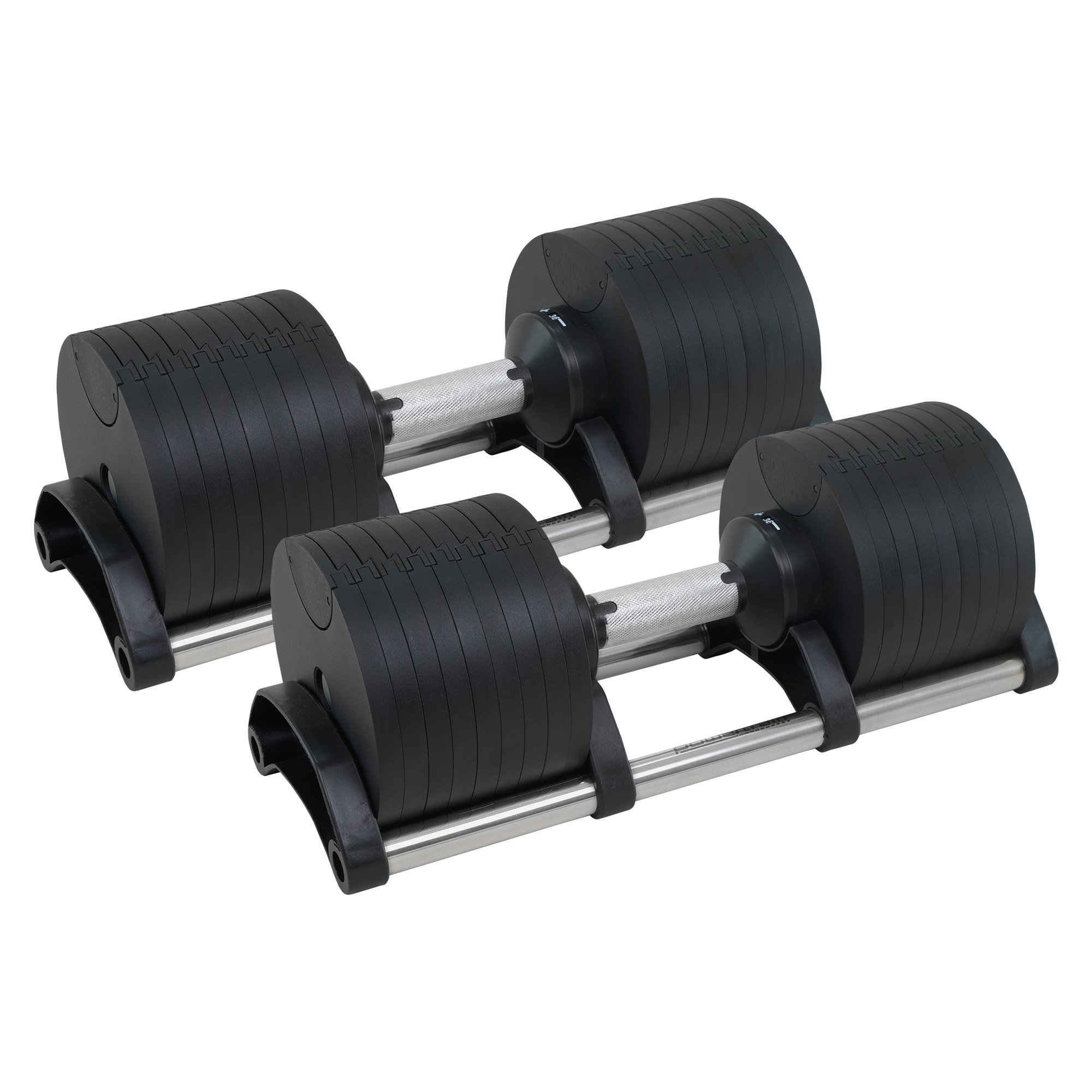 V240-DMB-B10-036-2-202506061322-00 Powertrain Eon 2 x 36kg Dial-Up Adjustable Dumbbell Home Gym Weights - Image 1