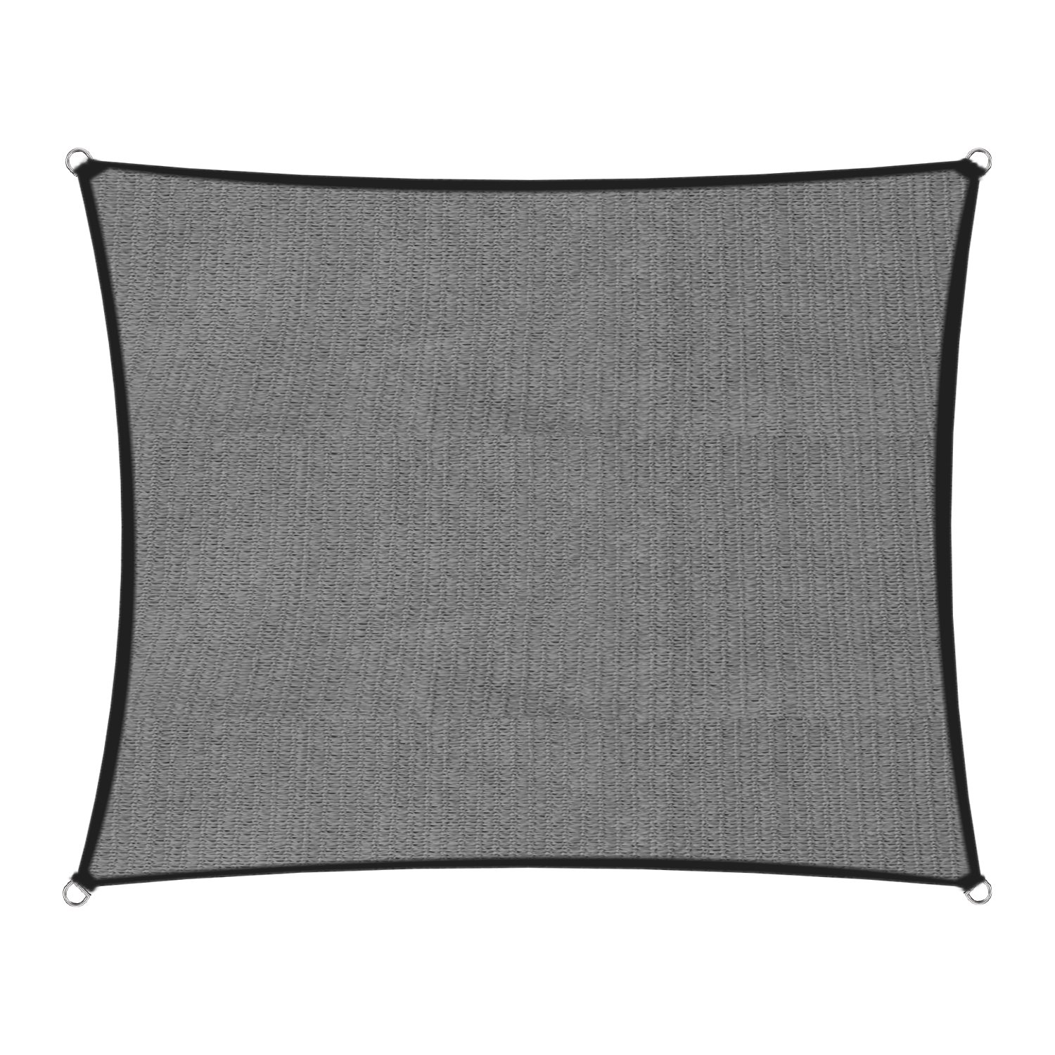 V240-GYSS-3X3-70991-00 Wallaroo Outdoor Sun Shade Sail Canopy Grey Square 3 x 3M - Image 1