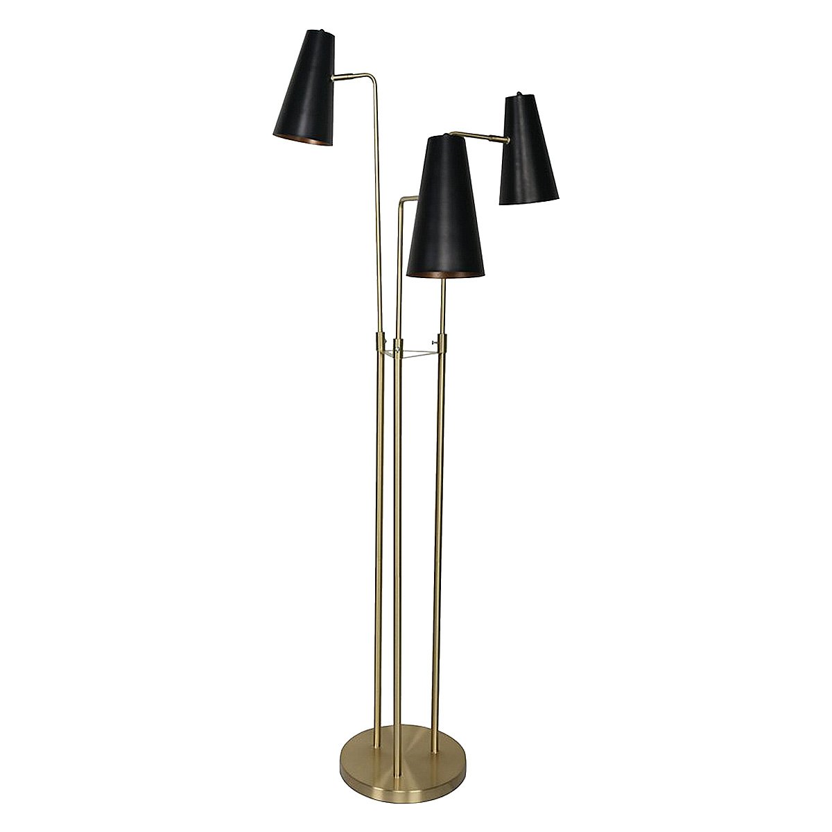 V240-LMP-MLM-1137-71615-00 Sarantino Three Metal Shade Floor Lamp - Image 1