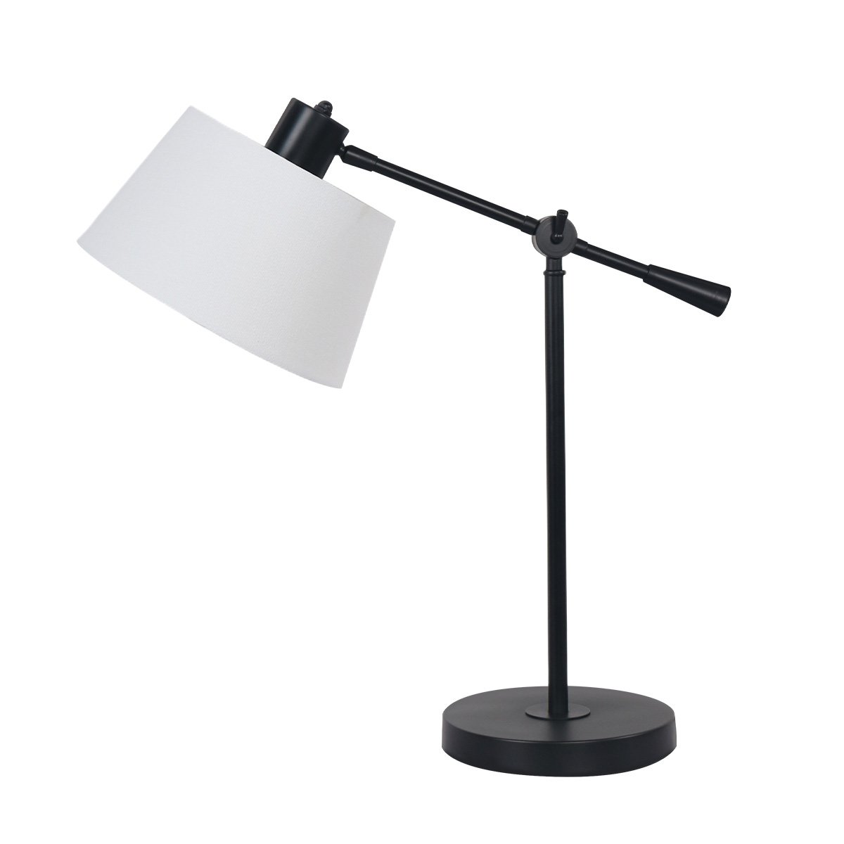V240-LMP-MLM-4609-96534-00 Sarantino Adjustable Metal Table Lamp In Black - Image 1