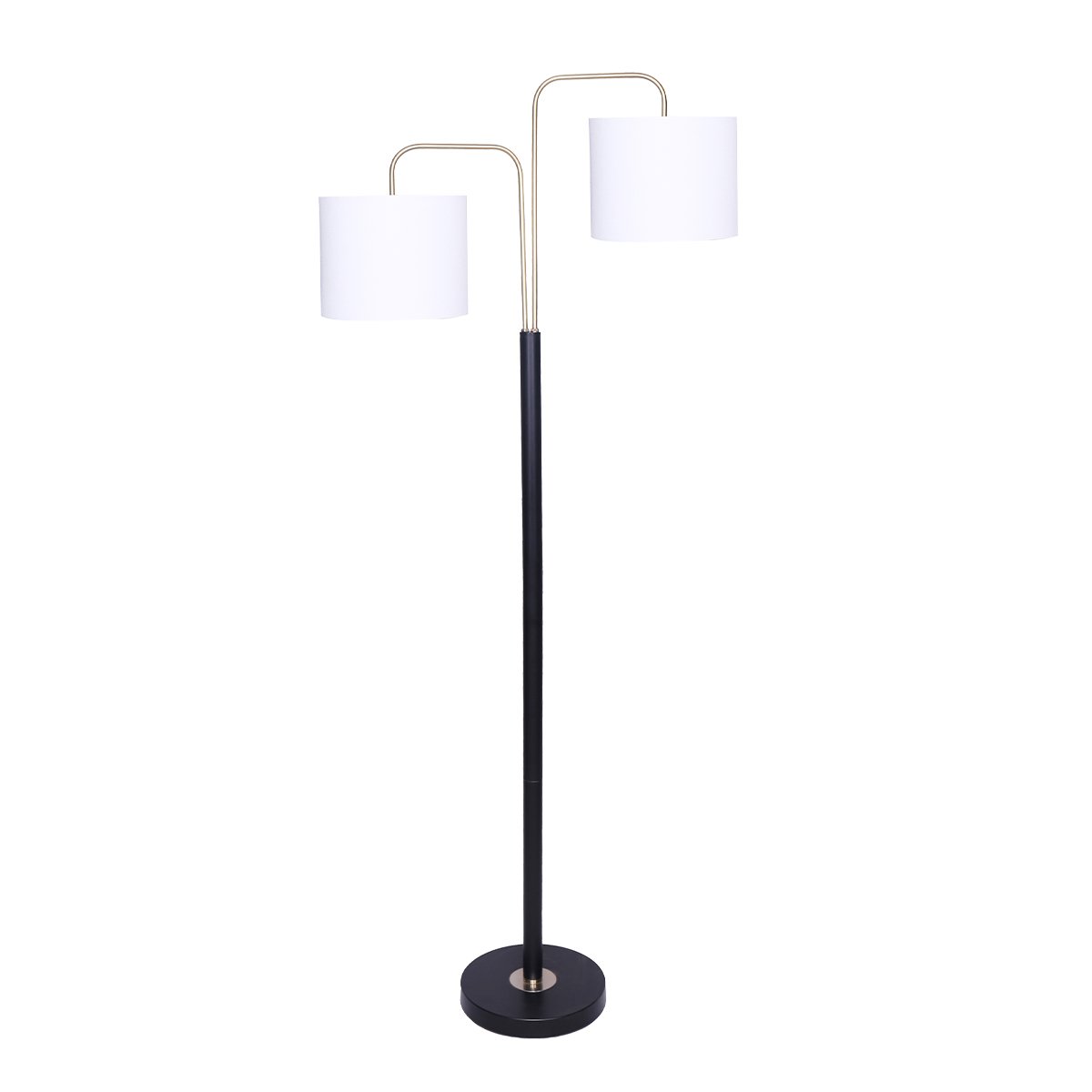 V240-LMP-MLM-ML93539-75200-00 Sarantino Black/Brass Finish Reading Light Electric Table Lamp - Image 1