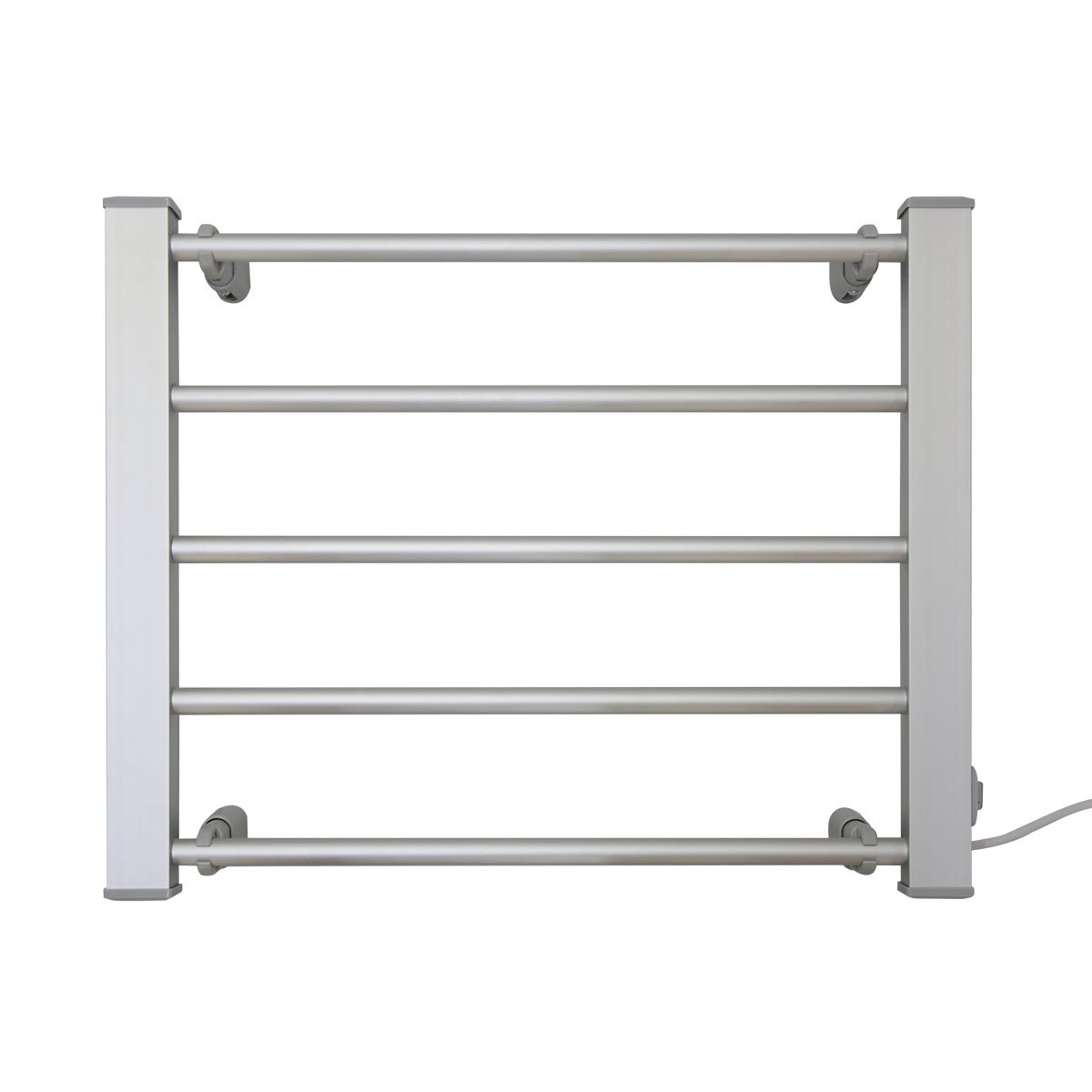 V240-PTR-EVA-90-SL-68271-00 Pronti Heated Towel Rack Electric Bathroom Towel Rails Warmer Ev-90- Silver - Image 1