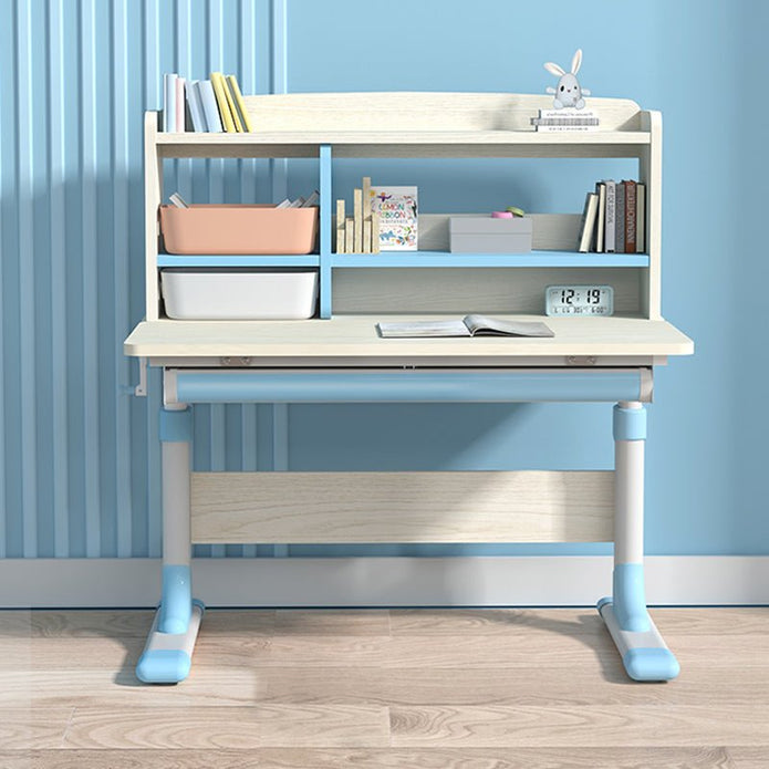 V255-ABS005BLUE-202505051249-00 80cm Height Adjustable Children Kids Ergonomic Study Desk Only Blue - Image 1