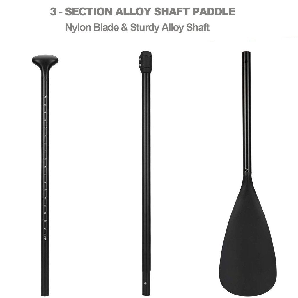 V255-ALLOYPADDLE-DOUBLE-53084-00 Alloy Adjustable 2-part SUP Paddle Stand Up Paddle Board Edge Guard 160-215cm Double - Image 1