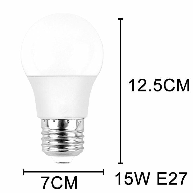 V255-B27BULBR-W-1-97649-00 1 PCS 220V 15W NEW LED Radar Sensor Motion Bulb E27 B22 Smart Security Light Lamp Globe Bulb - Image 1