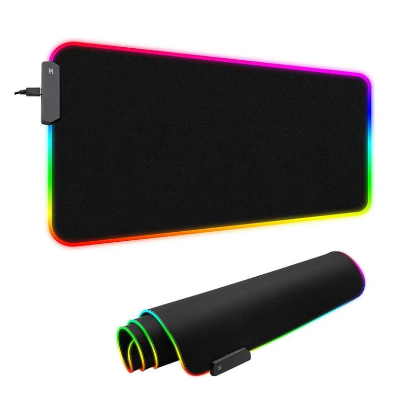 V255-MPAD-RGB-52566-00 LED Gaming Mouse Pad Large RGB Extended Mousepad Keyboard Desk Anti-slip Mat - Image 1