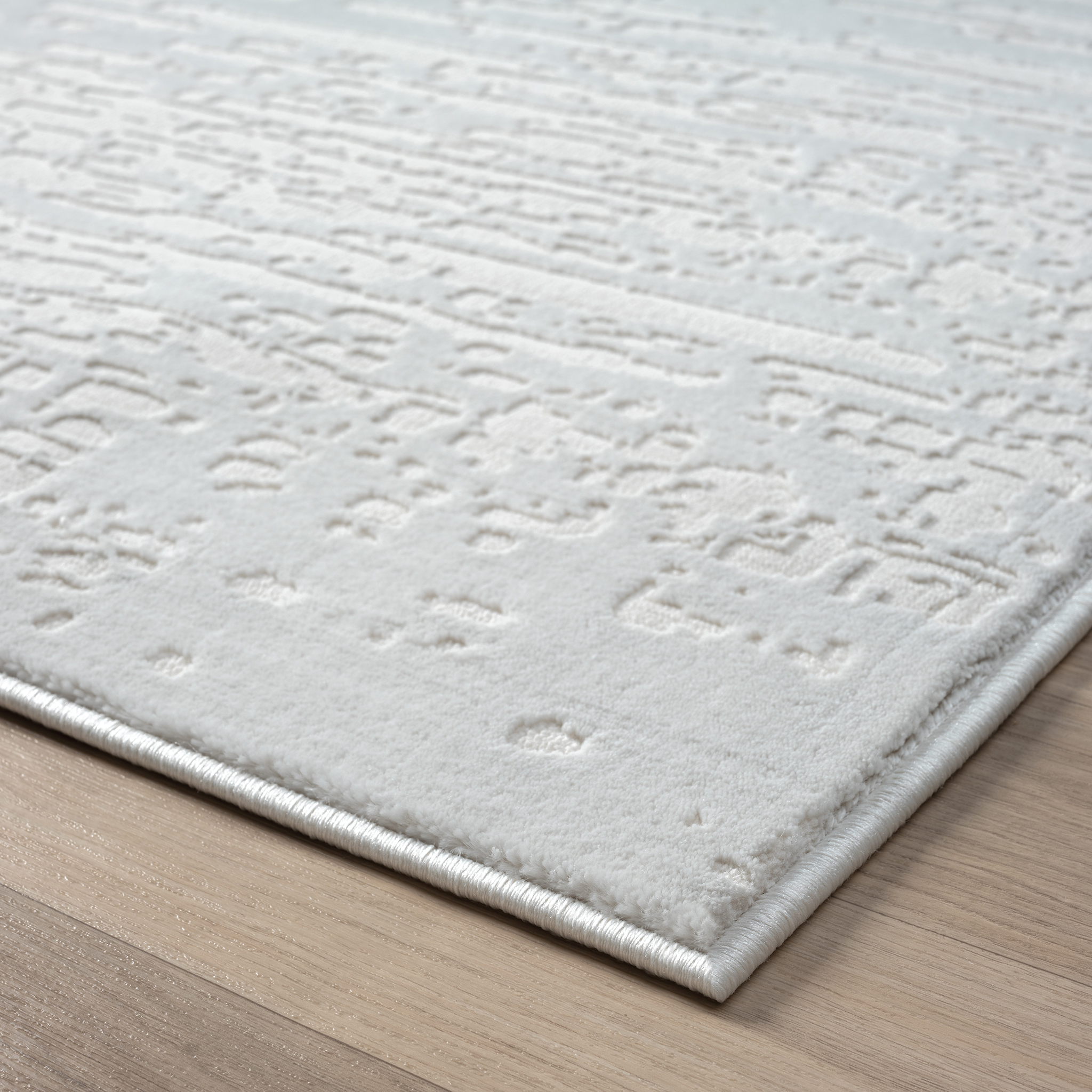 V262-LGH120170477PEA-172815-00 Grande Jacquard Rug - Pearl - 120x170 - Image 1