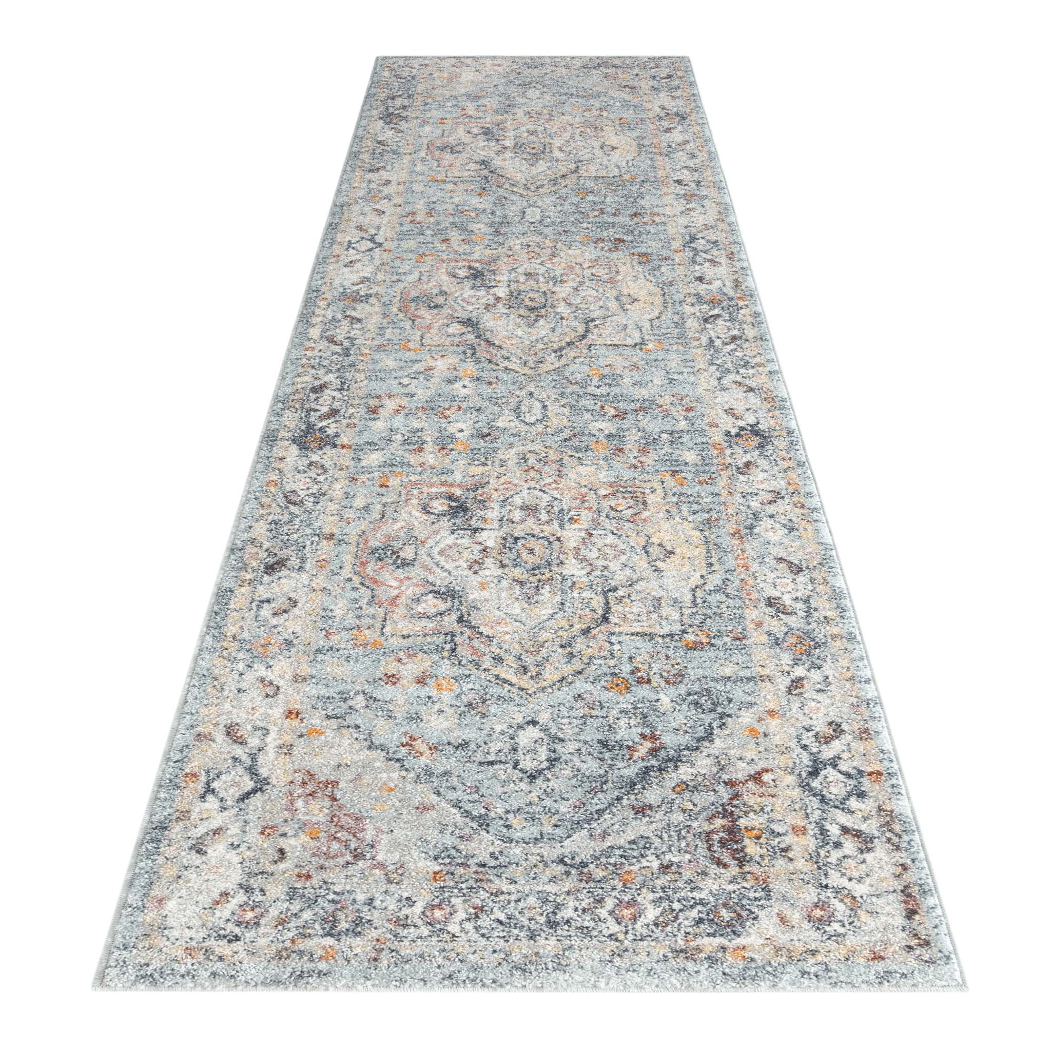 V262-LGH2403307402BLU-172764-00 Ornate Persian Vintage Rug - Blue - 240x330 - Image 1