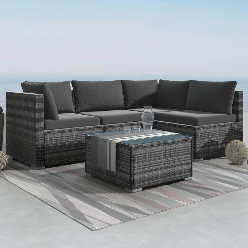 V264-OTF-507S-LGR-57364-00 Outdoor Modular Lounge Sofa Bondi -Grey - Image 1