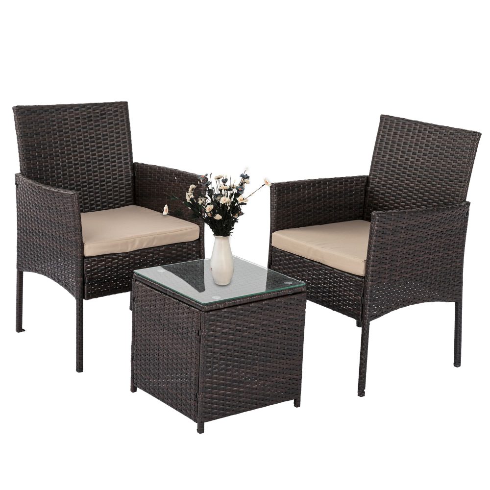 V264-OTF-520S-BGE-US-61107-00 Dreamo Delightful 3 Piece Bistro Set - Image 1