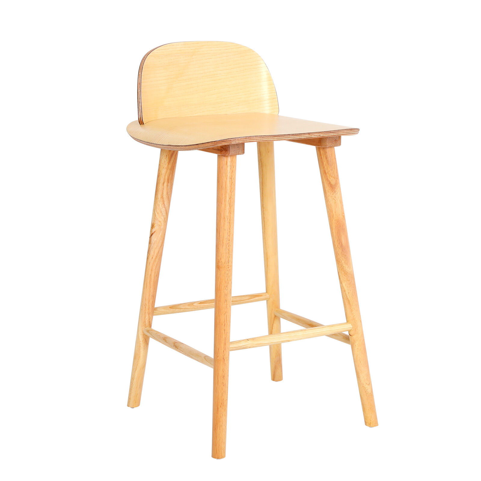 V274-FT-BSWO-LY038-WD-202504141851-00 Wooden Bar Stool Dining Chair Ash Wood ELISE 65cm - Image 1