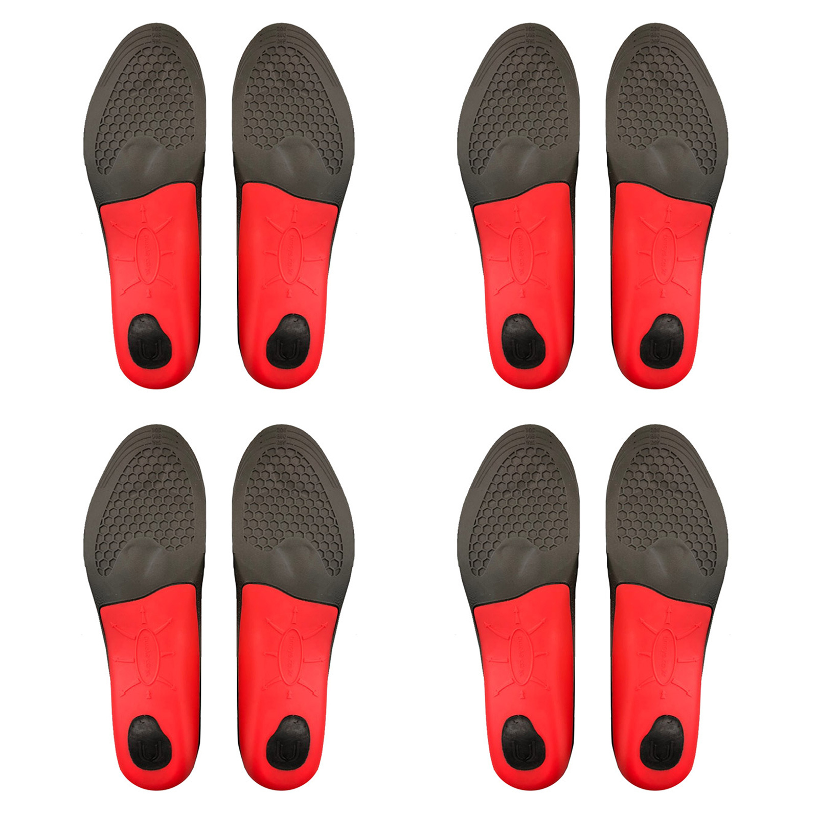 V274-GM-BI-INSOLE-FL-L4-52603-00 4X Pair Full Whole Insoles Shoe Inserts L Size Arch Support Foot Pads - Image 1