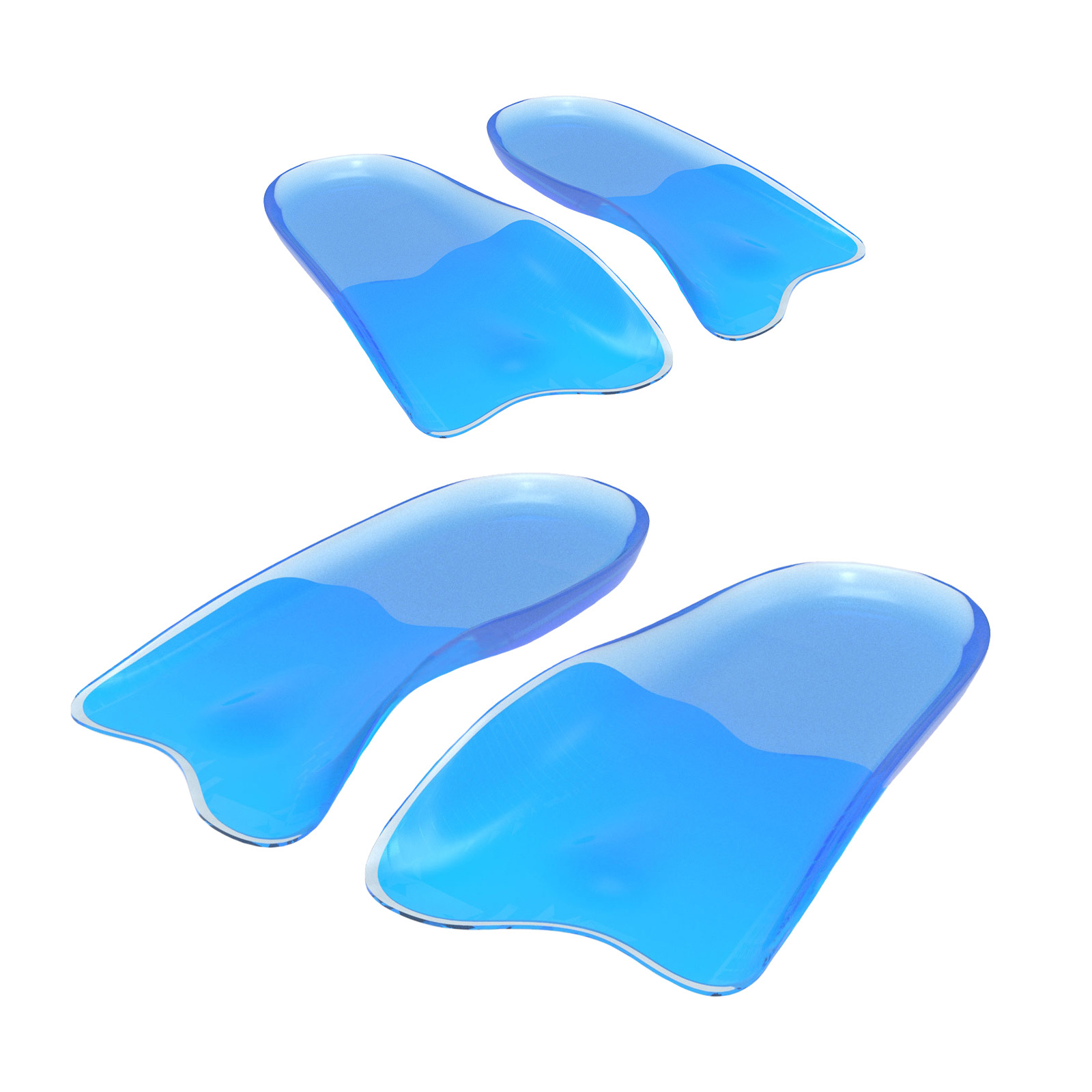 V274-GM-BI-INSOLE-HF-M2-52577-00 2X Pair Half Insoles Shoe Inserts M Size Gel Arch Support Foot Pad - Image 1