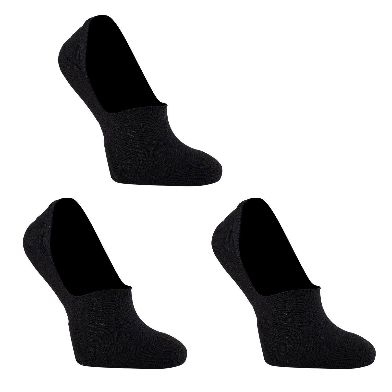 V274-GM-RXCNOS-L3-BK-GM-RXCNOS-L3-BK-00 3X Rexy Cushion No Show Ankle Socks Large Non-Slip Breathable BLACK - Image 1