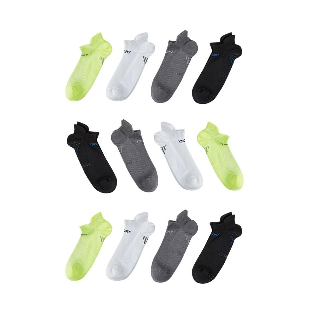 V274-GM-RXSPSK-L12-MUT-191505-00 12X Rexy Seamless Sport Sneakers Socks Large Non-Slip Heel Tab MULTI COLOUR - Image 1