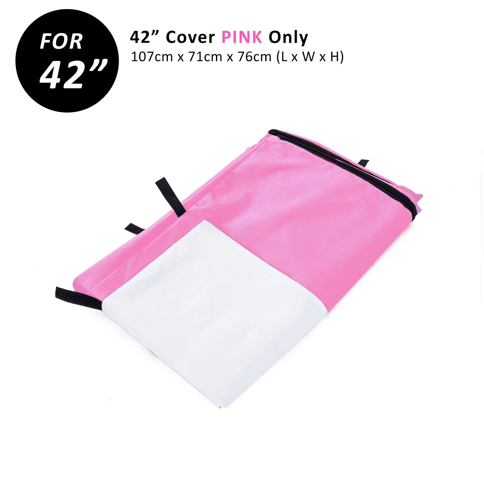 V274-PET-CV42-PK-PET-CV42-PK-00 Cage Cover Enclosure for Wire Dog Cage Crate 42in PINK - Image 1