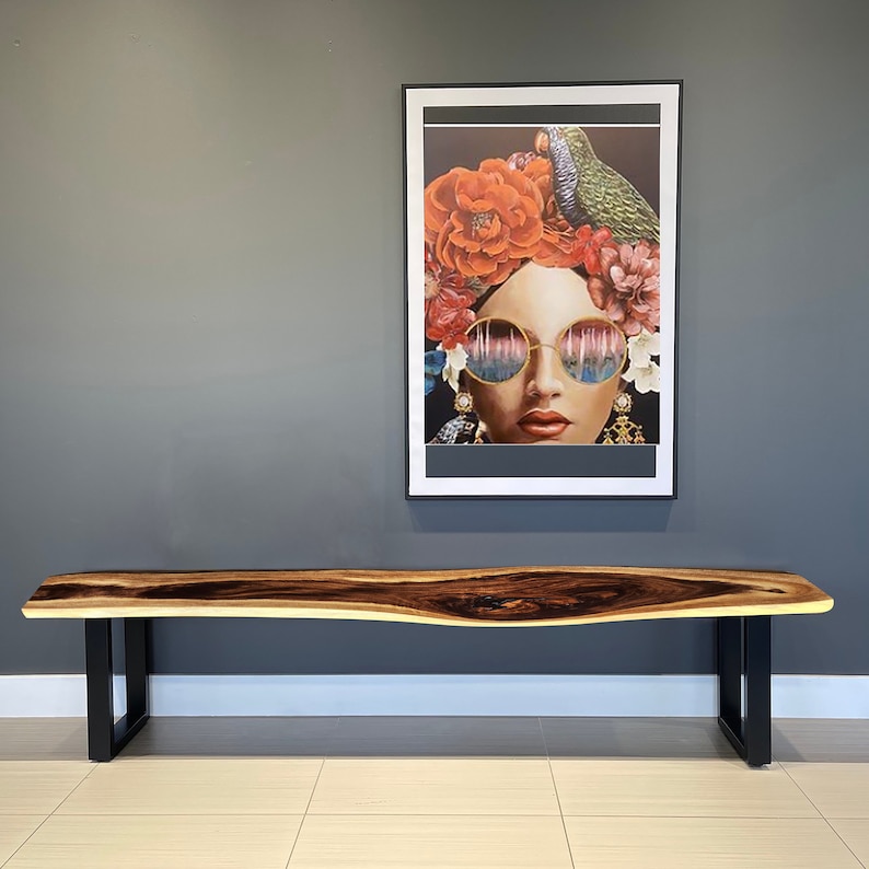 V277-BSLSCTHT-190247-00 Bench seat or low set console table, hallway table Raintree Wood 1.8 Meter 180cm - Image 1